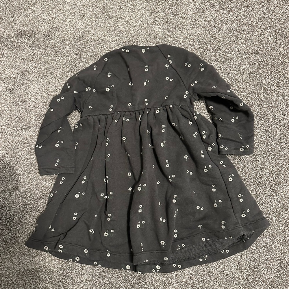 Plush printed dress kids